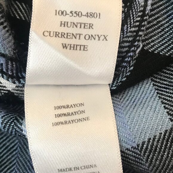Rails Hunter Current Onyx White Button Down Shirt Size M - Picture 8 of 8